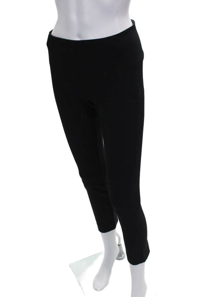 Veronica Beard Women Cropped Black Nylon Pants Zip Size 4