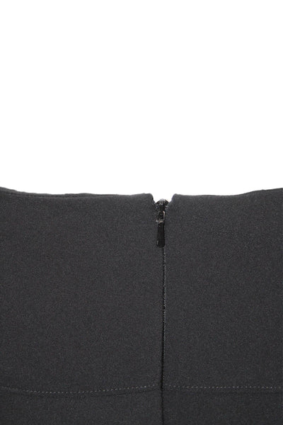 Veronica Beard Women Cropped Black Nylon Pants Zip Size 4