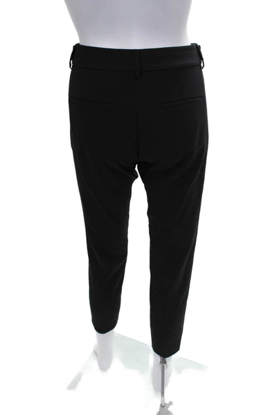 Vince Womens Cropped Black Wool Zip Pants Size 2
