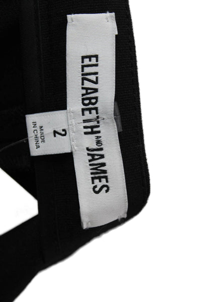 Elizabeth & James Women Ankle Pants Black Size 2