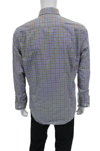 Rodd & Gunn Mens Collared Check Multicolor Button Up Long Sleeve Cotton Size M
