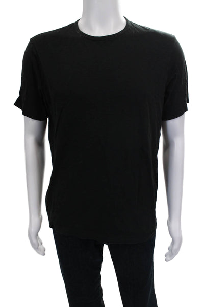 Theory Mens Black Pima Cotton Crew Neck Short Sleeve T-Shirt Size M