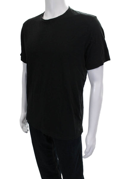 Theory Mens Black Pima Cotton Crew Neck Short Sleeve T-Shirt Size M