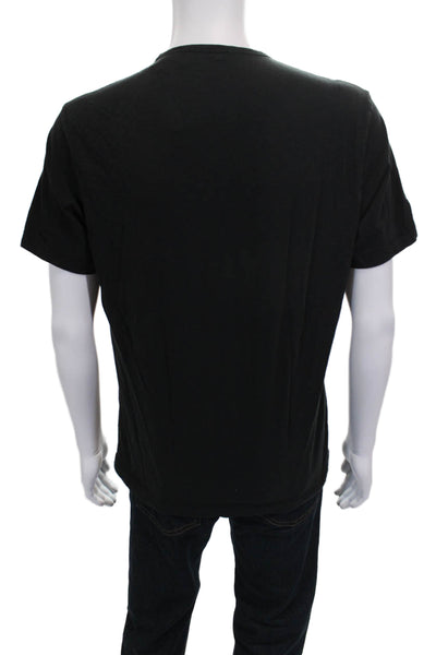 Theory Mens Black Pima Cotton Crew Neck Short Sleeve T-Shirt Size M