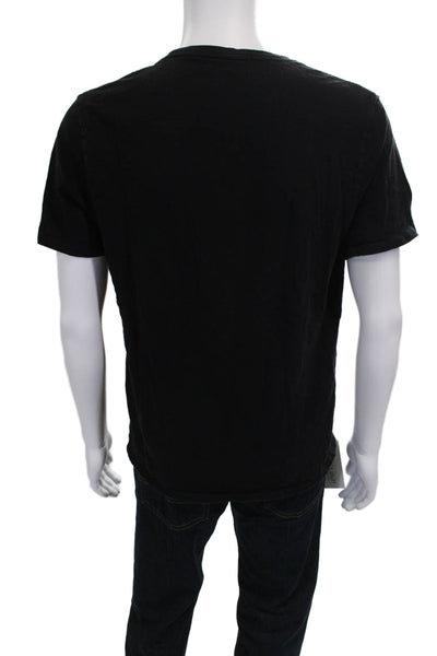Vince Mens Black Cotton T-Shirt Crew Neck Short Sleeve Size M