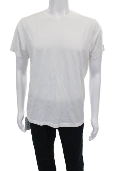 AG Mens White Crew Neck Short Sleeve T-Shirt Size M