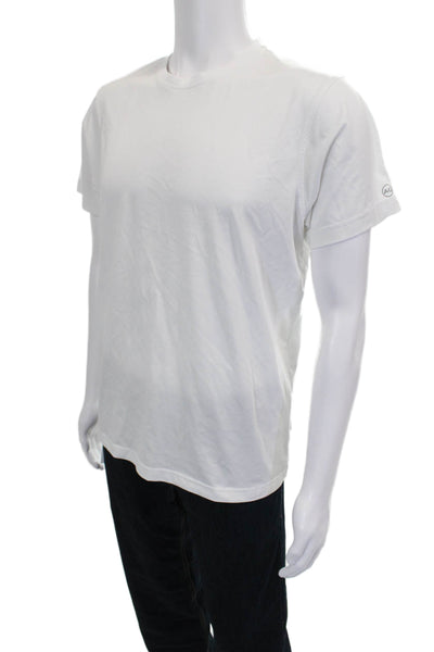 AG Mens White Crew Neck Short Sleeve T-Shirt Size M