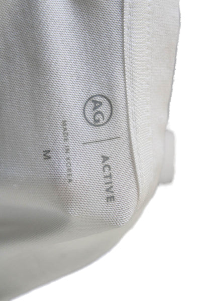 AG Mens White Crew Neck Short Sleeve T-Shirt Size M