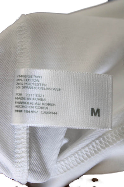 AG Mens White Crew Neck Short Sleeve T-Shirt Size M