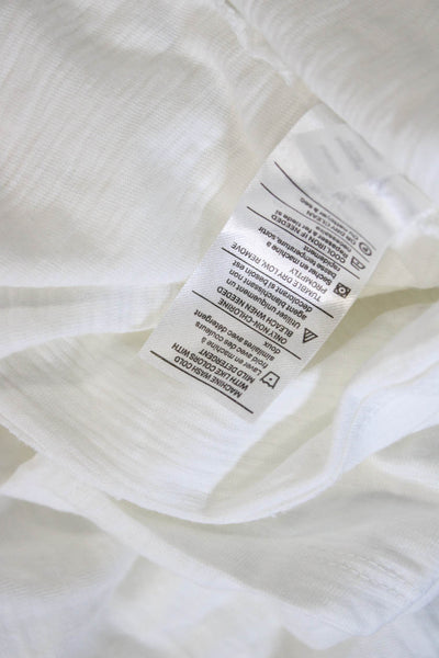 Vince Mens T-Shirt White Crew Neck 100% Cotton Size M