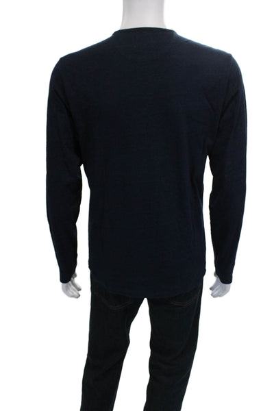 Pal Zileri Mens T-Shirt Black Cotton Crew Neck Short Sleeve Size M