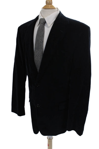 Boss Hugo Boss Mens Blazer Black Cotton Solid Size L