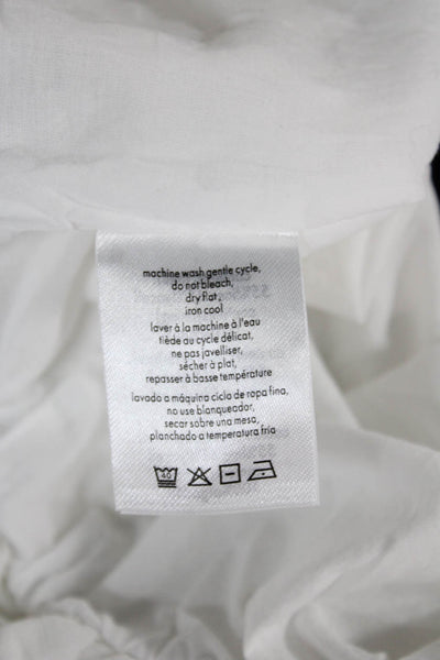 ONIA Womens White Linen Blend Square Neck Camisole Size 2