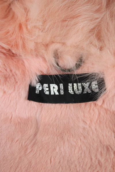 Peri Luxe Women Parka Green Cotton Button Long Sleeve Size XS