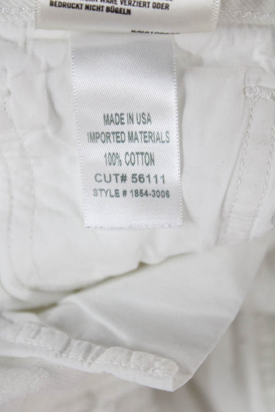 Citizens of Humanity Women Cropped High Rise Jeans White Size 24