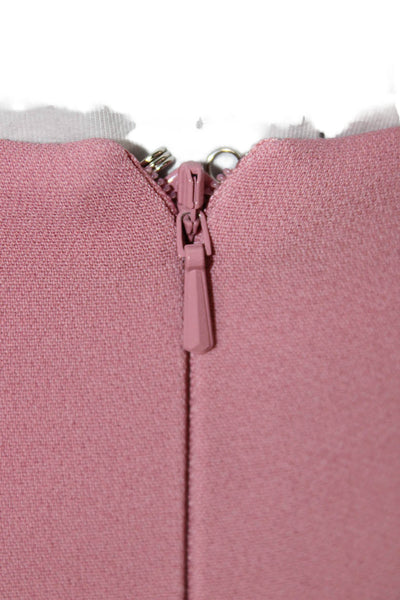 David Koma Women Pink Mini Skirt Knee Length Zip Size 6