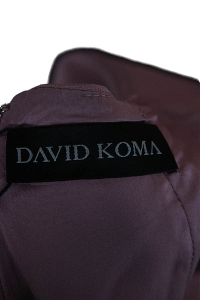 David Koma Women Pink Mini Skirt Knee Length Zip Size 6
