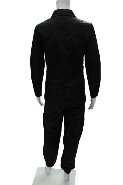 On Brand Studio Womens Black Utility Jumpsuit Long Sleeve Zip Size XS