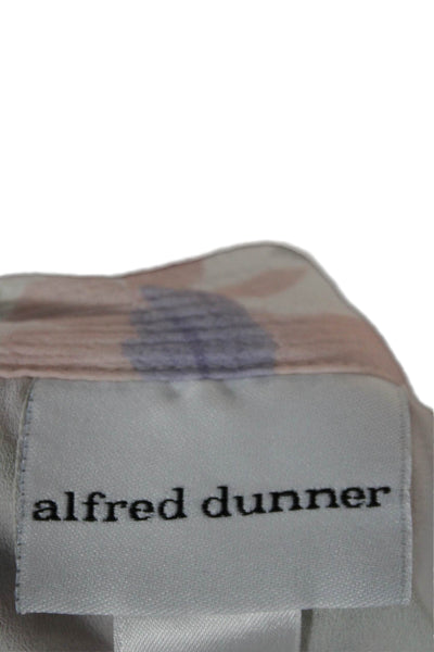 Alfred Dunner Womens Trumpet Skirt Long Multicolor Floral Polyester Zip Size 16
