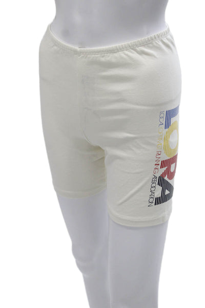 Madhappy Womens Biker Shorts Ivory Size S