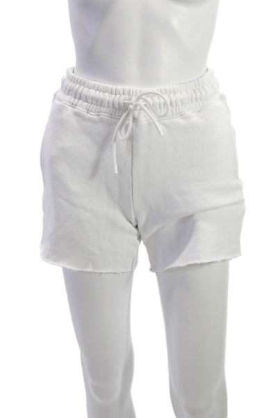 Cotton Citizen Womens Sweat Shorts White Drawstring 100% Cotton Size XS