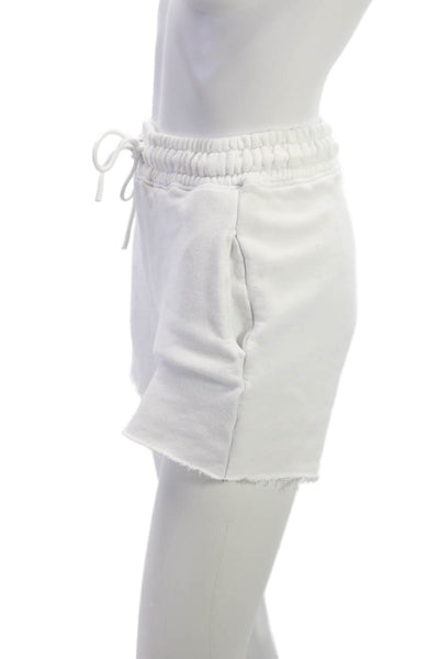 Cotton Citizen Womens Sweat Shorts White Drawstring 100% Cotton Size XS