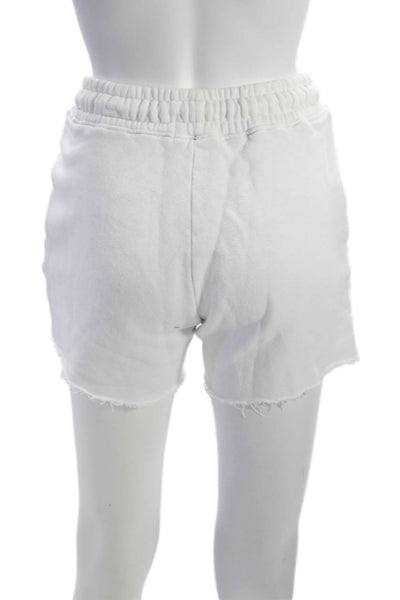 Cotton Citizen Womens Sweat Shorts White Drawstring 100% Cotton Size XS