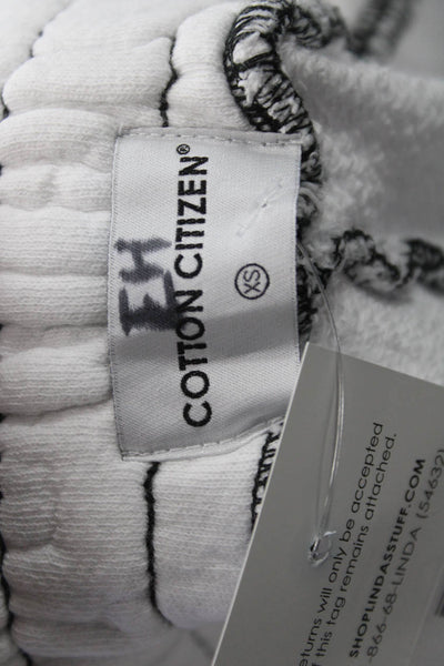 Cotton Citizen Womens Sweat Shorts White Drawstring 100% Cotton Size XS