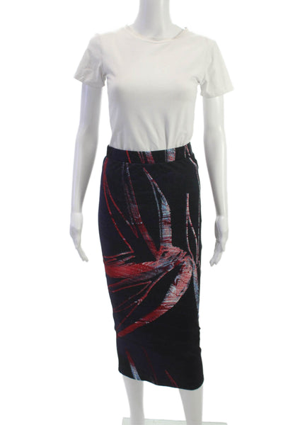 Louisa Ballou Womens Skirt Suit Multicolor Floral Size M