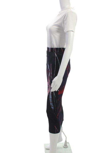 Louisa Ballou Womens Skirt Suit Multicolor Floral Size M