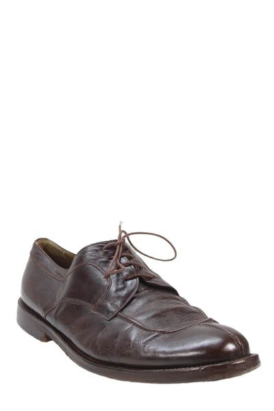 Barneys New York Mens Leather Lace Up Oxford Dress Shoes Brown Size 11 Medium