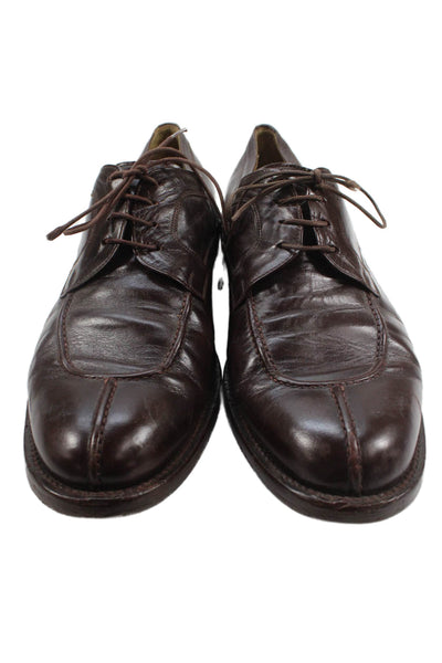 Barneys New York Mens Leather Lace Up Oxford Dress Shoes Brown Size 11 Medium