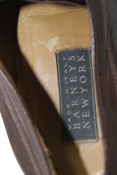 Barneys New York Mens Leather Lace Up Oxford Dress Shoes Brown Size 11 Medium