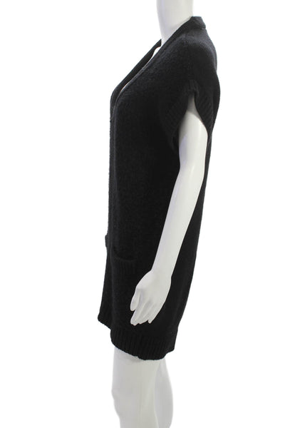 3.1 Phillip Lim Women Full Zip Sweater Black Merino Cashmere Size M