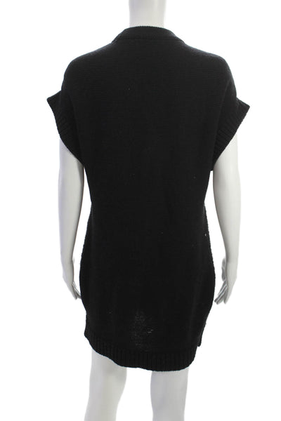 3.1 Phillip Lim Women Full Zip Sweater Black Merino Cashmere Size M