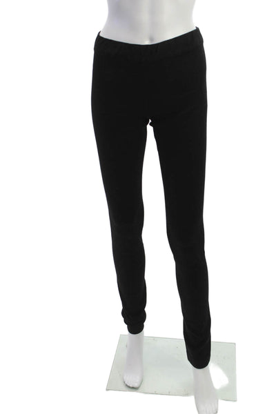 The Row Womens Ankle Leggings Black Cotton Blend Solid Size XS