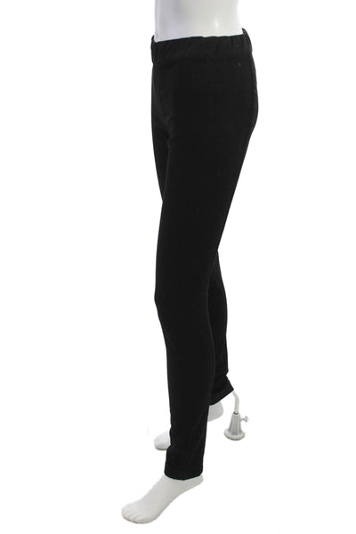 The Row Womens Ankle Leggings Black Cotton Blend Solid Size XS