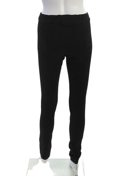 The Row Womens Ankle Leggings Black Cotton Blend Solid Size XS