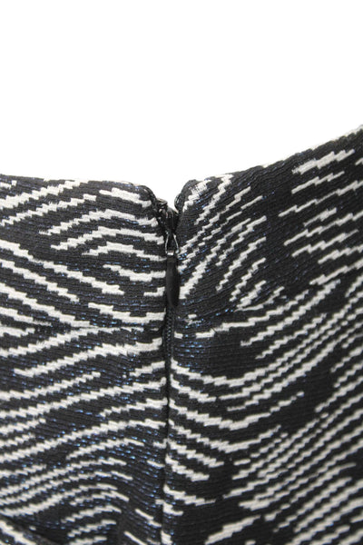 Derek Lam Womens Hot Pants Black Animal Print Polyester Zip Size 0