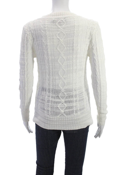 Rag & Bone Womens V-Neck Pullover Sweater White Size 2XS