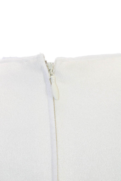Derek Lam Womens Basic Colorblock Acetate Blouse 3/4 Sleeve Blue Size 0