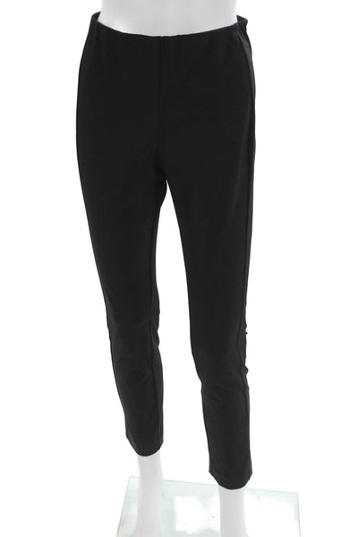 Theory Womens Ankle Pants Black Zip Size 4