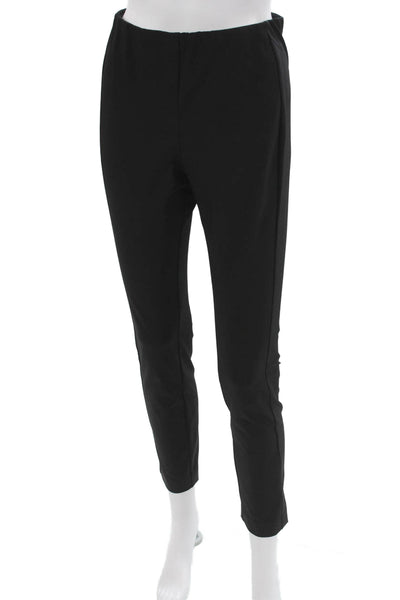 Theory Womens Ankle Pants Black Zip Size 4