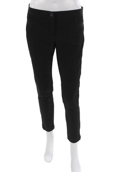 Theory Womens Dress Pants Black Button Size 4