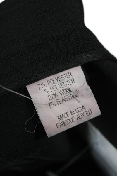 Theory Womens Dress Pants Black Button Size 4