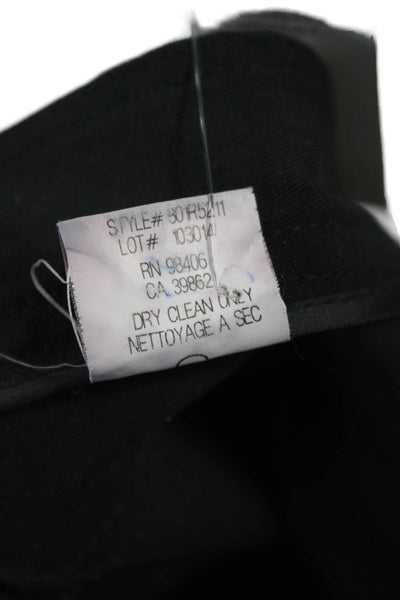 Theory Womens Dress Pants Black Button Size 4