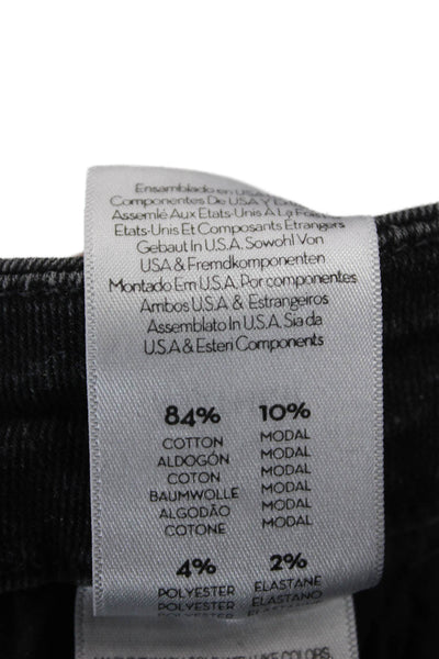 Mother Womens Skinny Black Jeans High Rise Button Fly Size 25