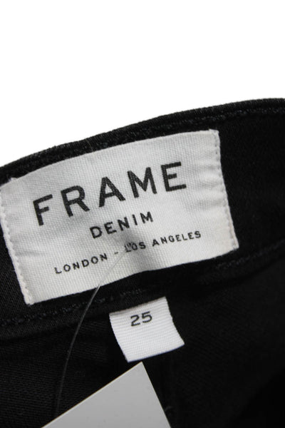 Frame Womens Skinny Black Jeans Size 25