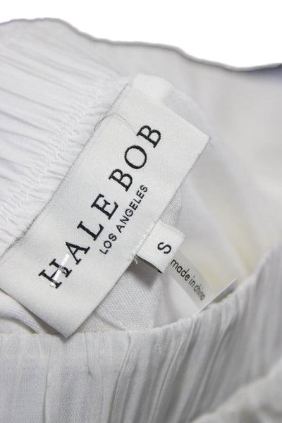Hale Bob Womens Maxi Skirt White Viscose Blend Size S