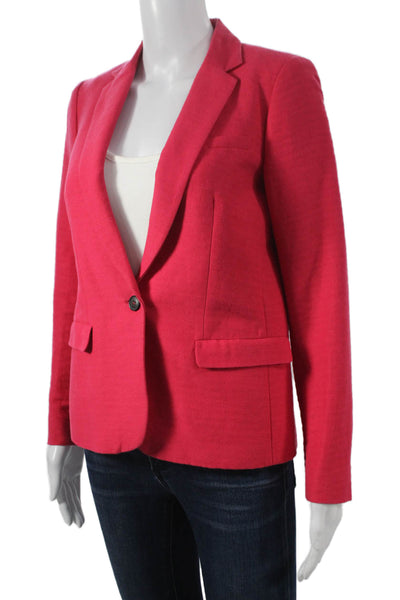 Madewell Womens Basic Red Linen Cotton Jacket Size 0